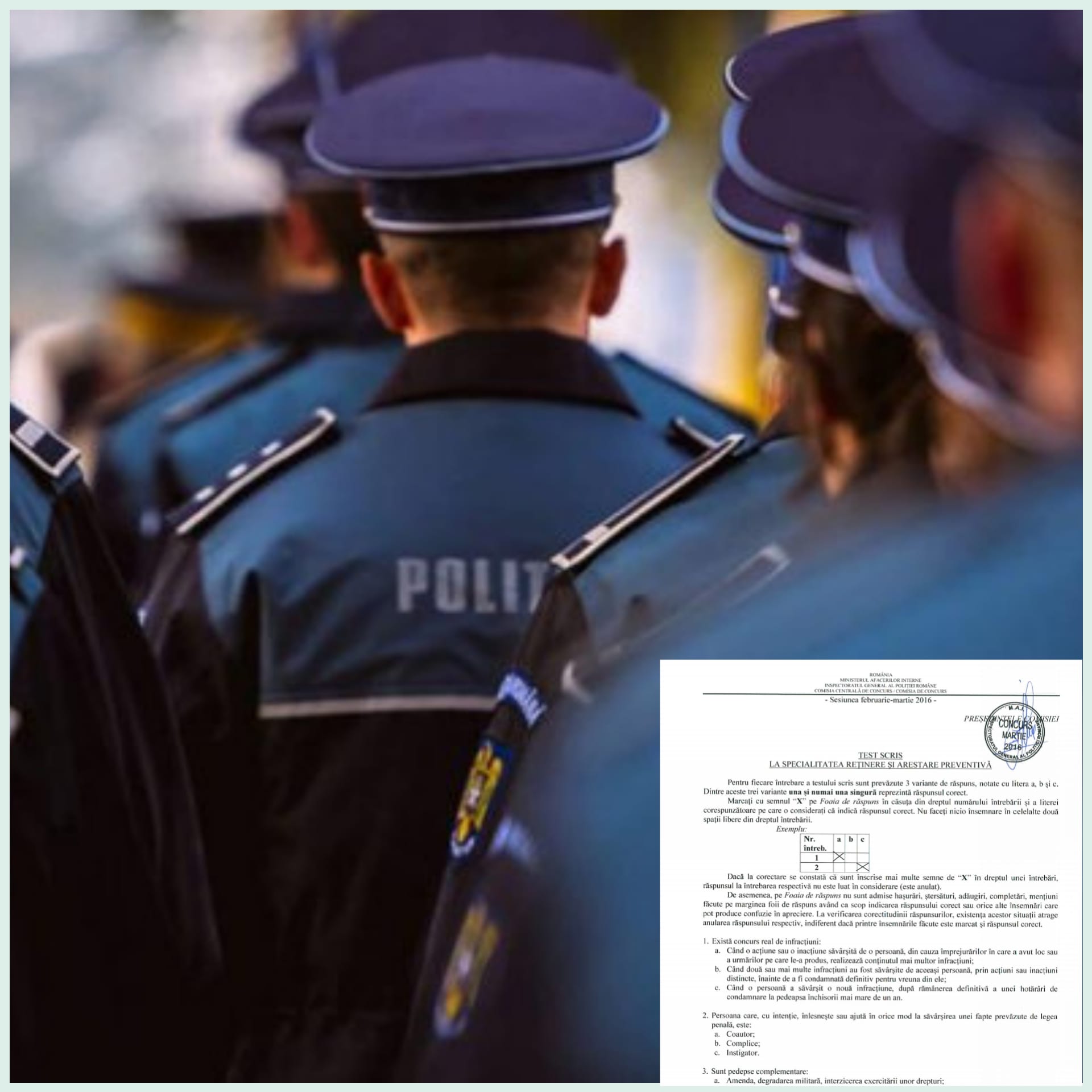 Grile de concurs pentru Poliție - 2016 | EUROPOL - Sindicatul ...