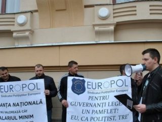 protest sindicat europol